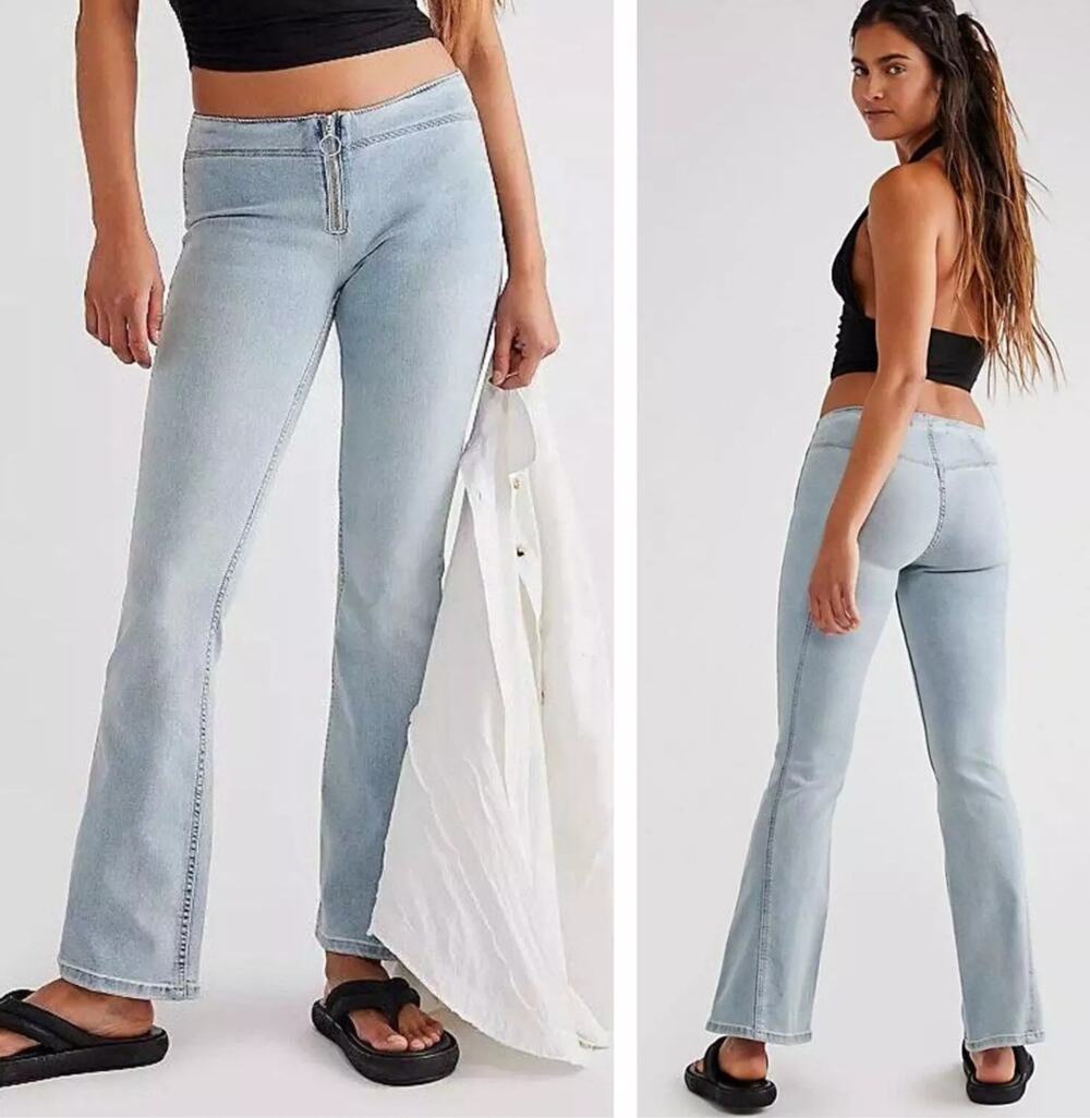 EUC We the Free Jett Low-Rise Flare Jeans - 31 waist